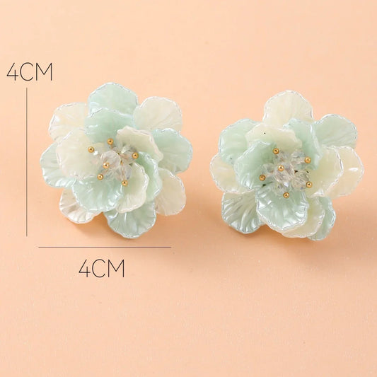 Sweet as a Button Woven Flower Earrings - Vintage Charm - Junebug Jewels