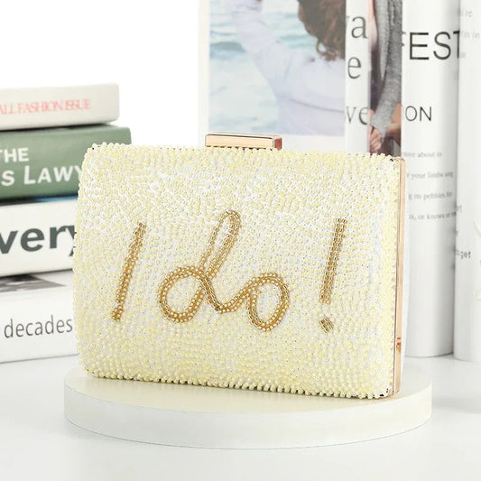 White Clutch - I Do Bag - Junebug Jewels