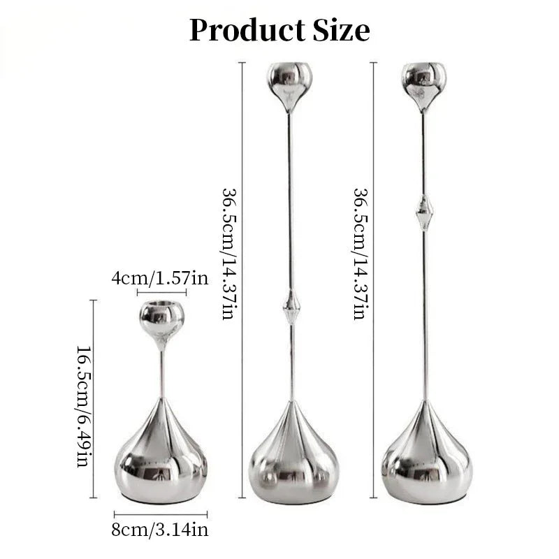 Silver Candelabra - Fancy Schmancy Candlelight - Junebug Jewels