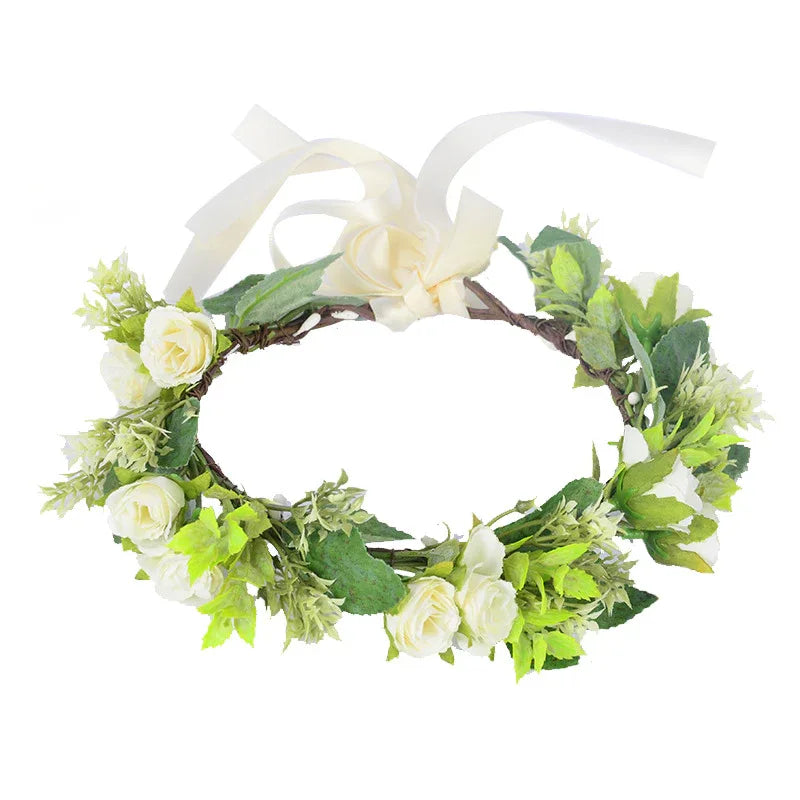 Green Flower Garland - Garden Party Pretty - Junebug Jewels