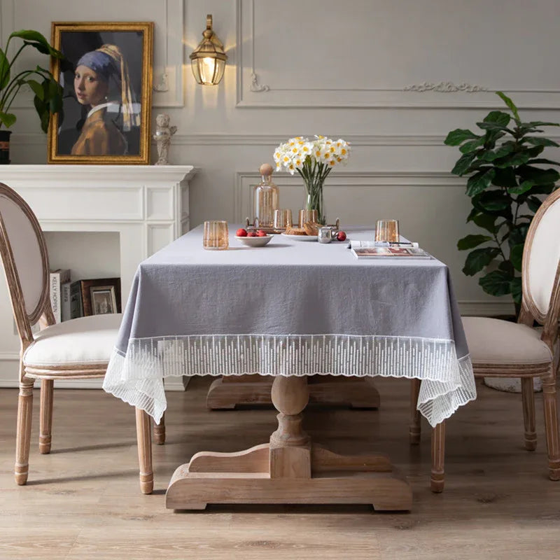 French Lace Tablecloth - Pretty as a Peach - Junebug Jewels