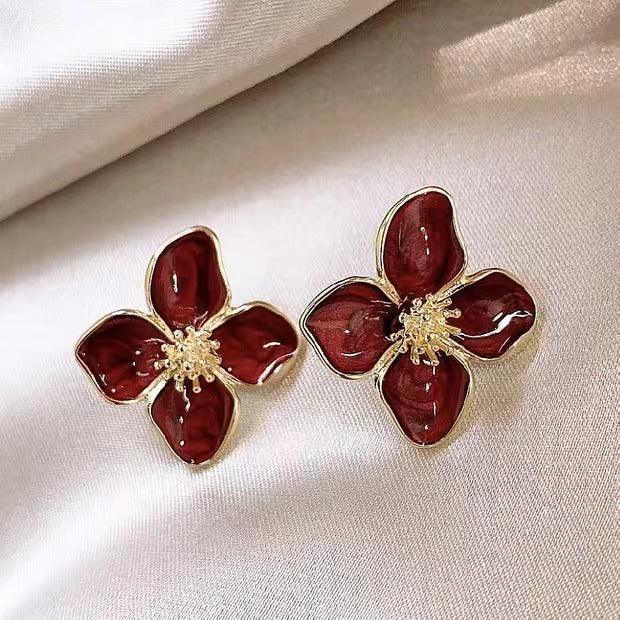 Vintage Rose Earrings - Junebug Jewels