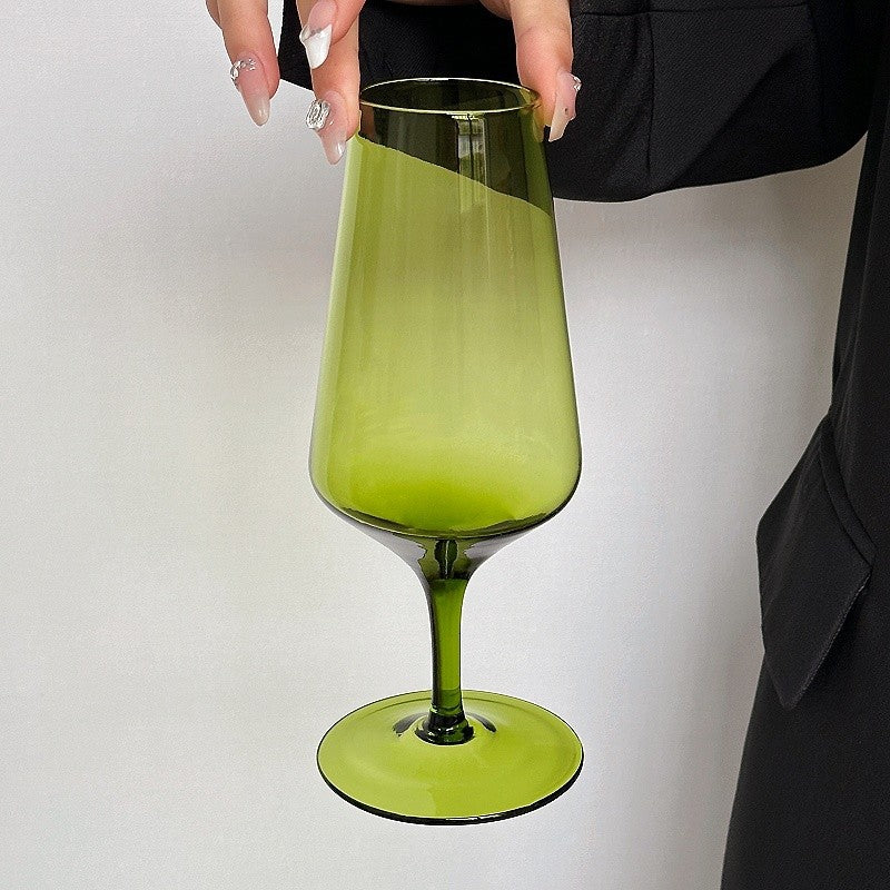 Vintage Elegance Garden Wine Glass - Unique Find