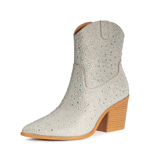 Starry-Eyed Sweet on My Honey - Rhinestone Cowboy Boots - Junebug Jewels