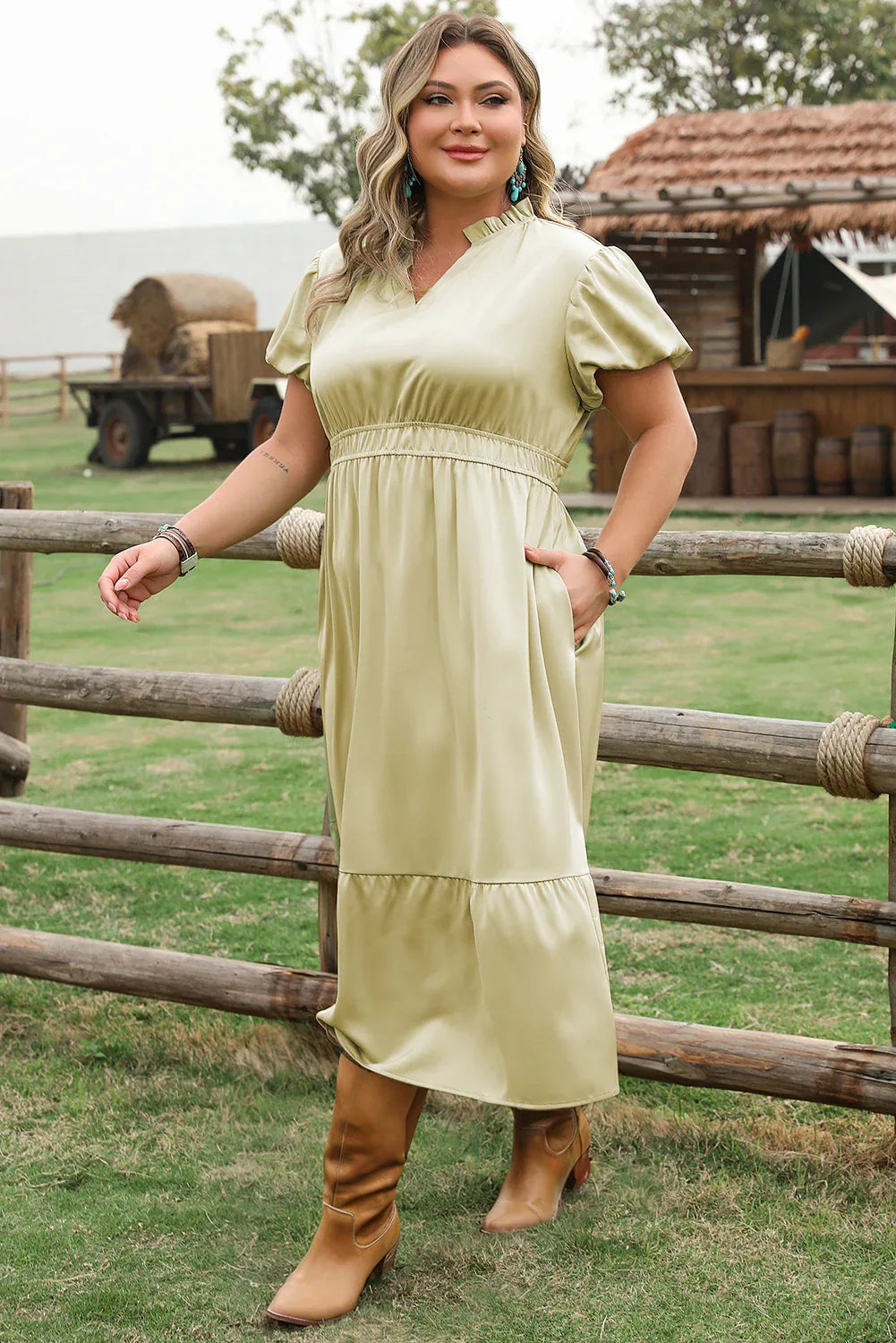 Laurel Green Maxi Dress - Luscious Little Lady - Junebug Jewels