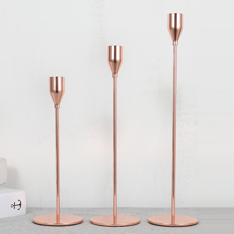 Light the Way Honey - Iron Candlestick Trio