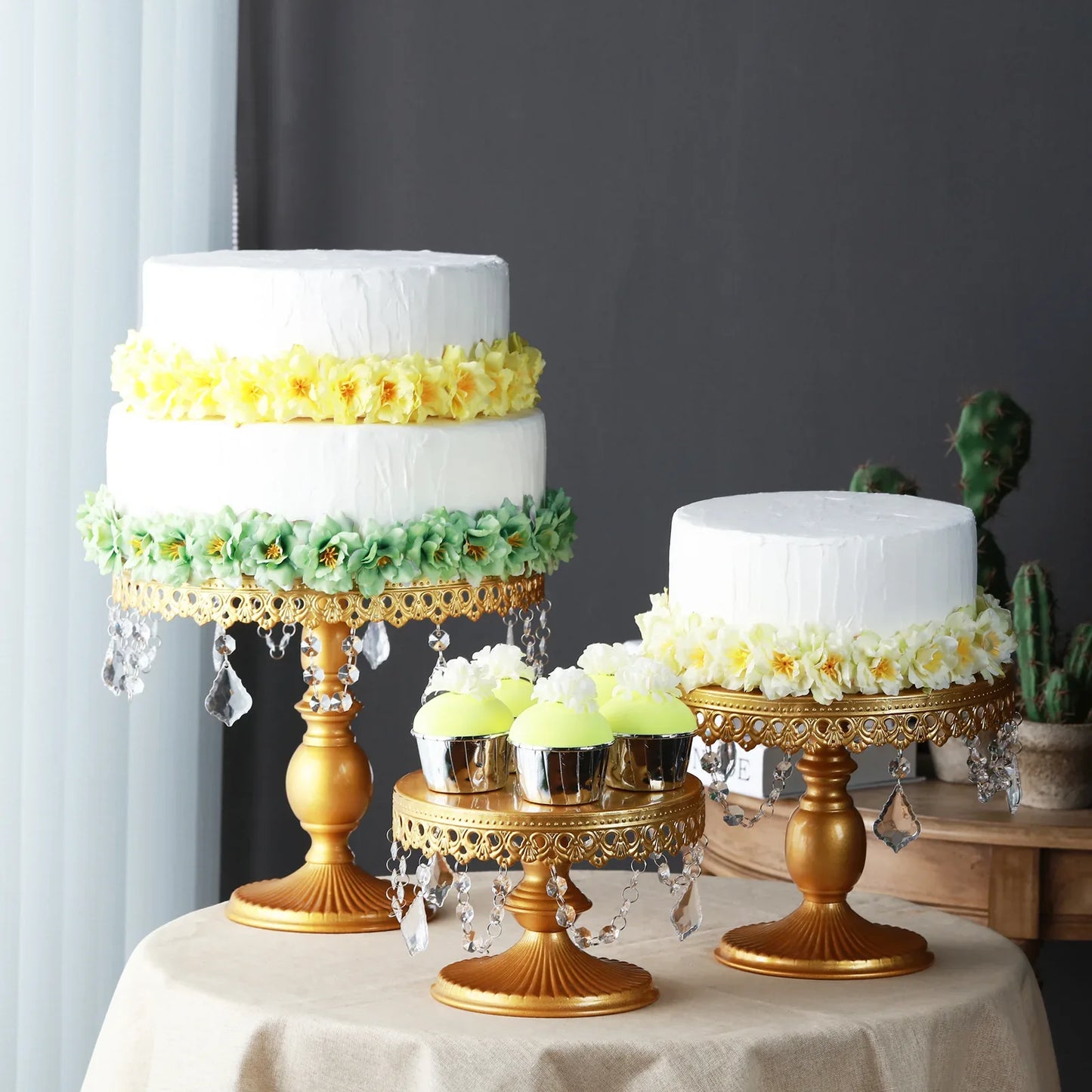 Antique Cake Stand Set - From Country Girl to Bride - Junebug Jewels