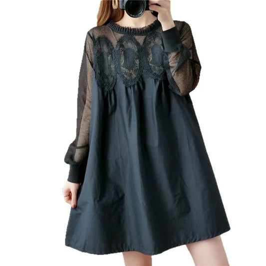 Lace & Denim Dreams Dress - Junebug Jewels