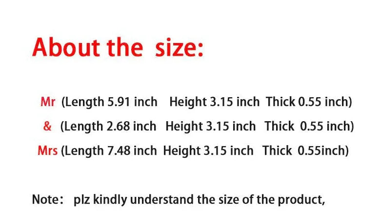 Mr & Mrs Letters - Y'all We Did It! - Junebug Jewels