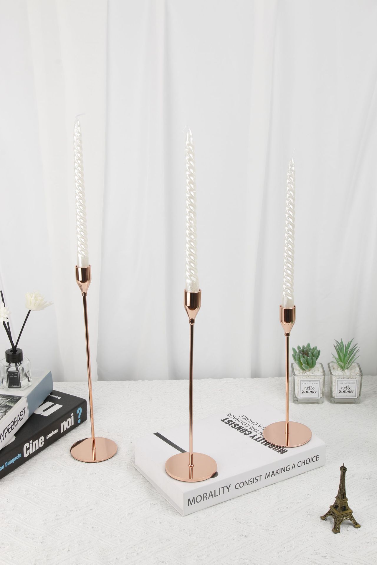 Light the Way Honey - Iron Candlestick Trio