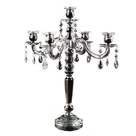 Crystal Clear Elegance - Five-Head Candlestick