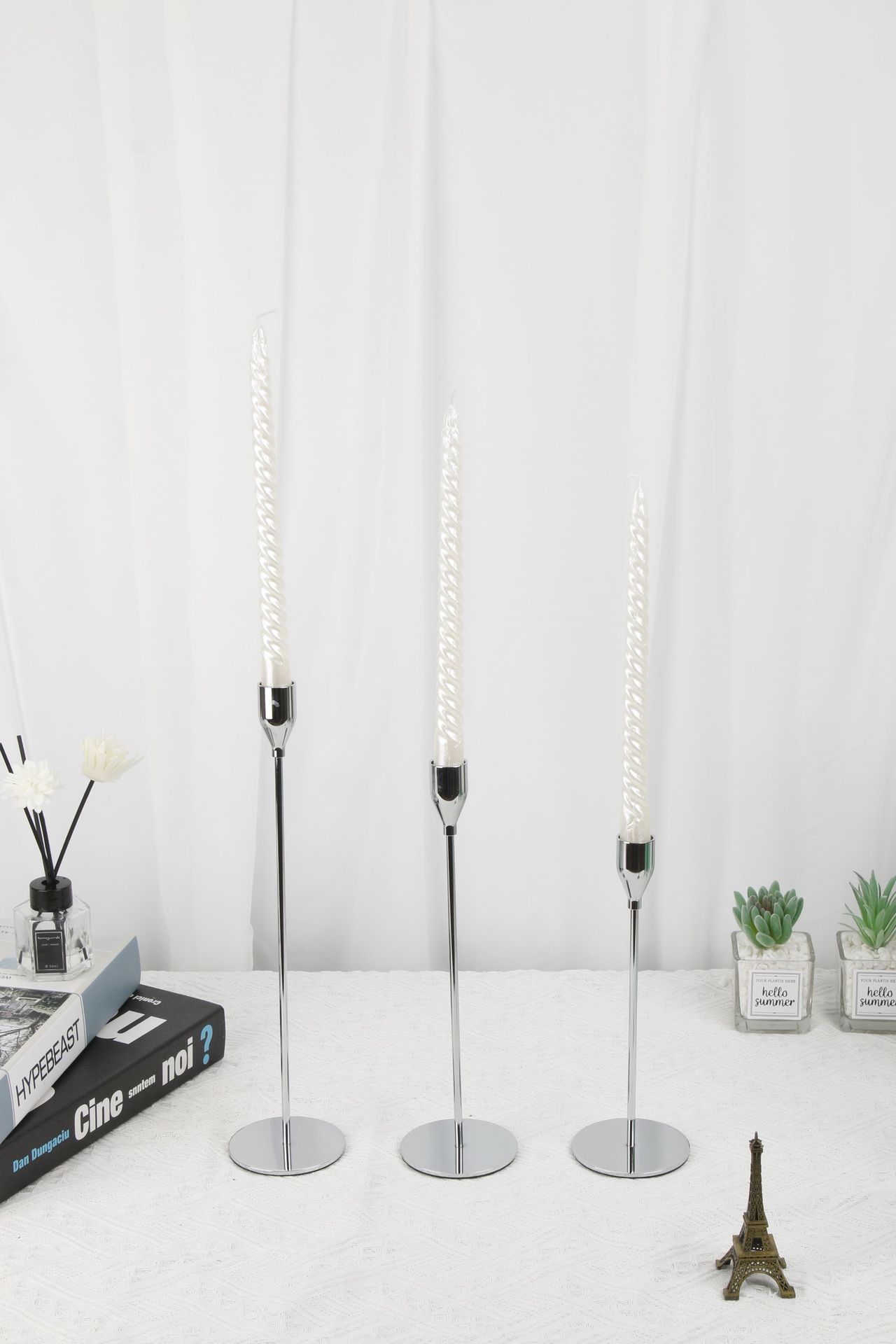 Light the Way Honey - Iron Candlestick Trio