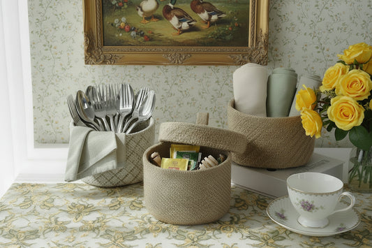 Jute Storage Basket - Tidy & Charming