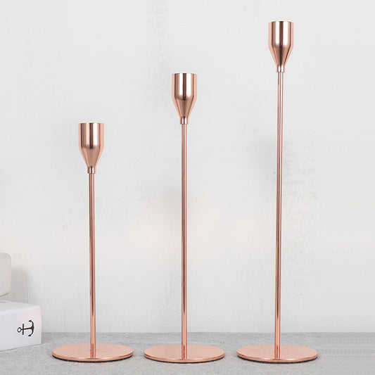 Light the Way Honey - Iron Candlestick Trio