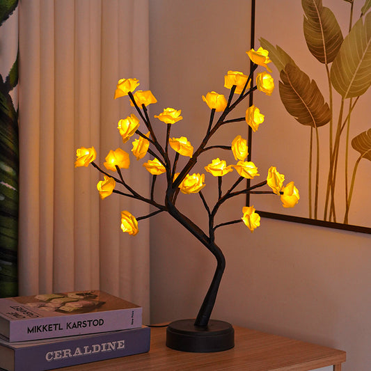 Stop and Smell the Roses - LED Rose Tree Lamp