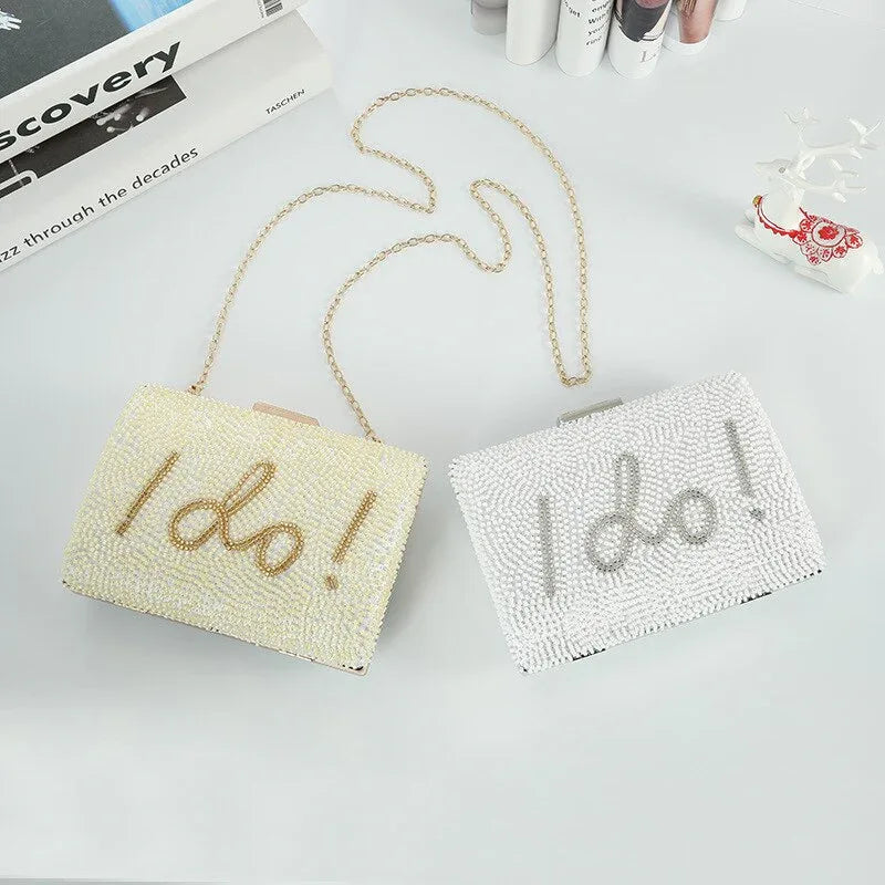 White Clutch - I Do Bag - Junebug Jewels