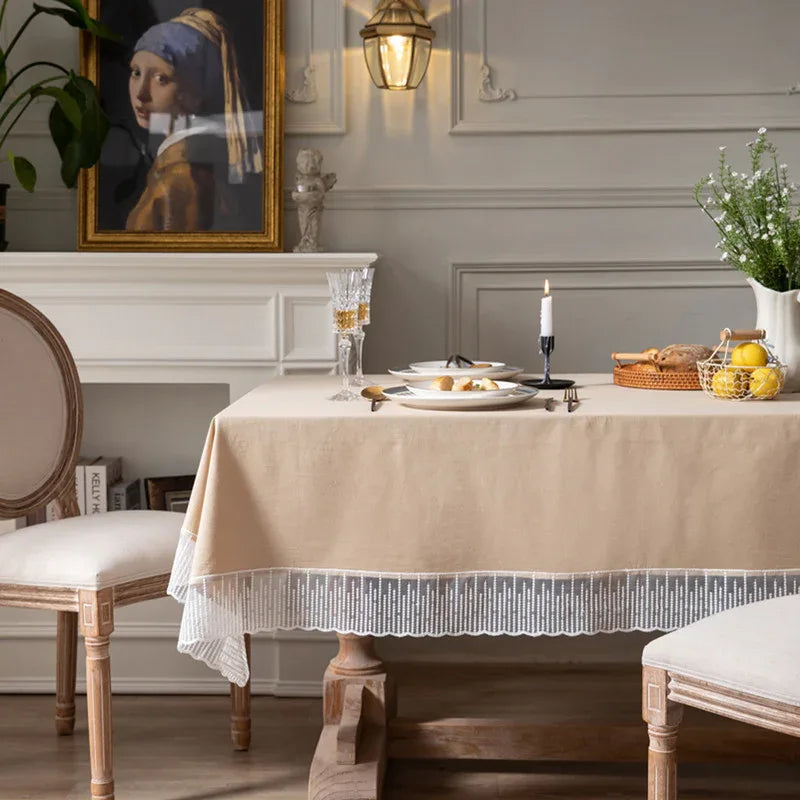 French Lace Tablecloth - Pretty as a Peach - Junebug Jewels