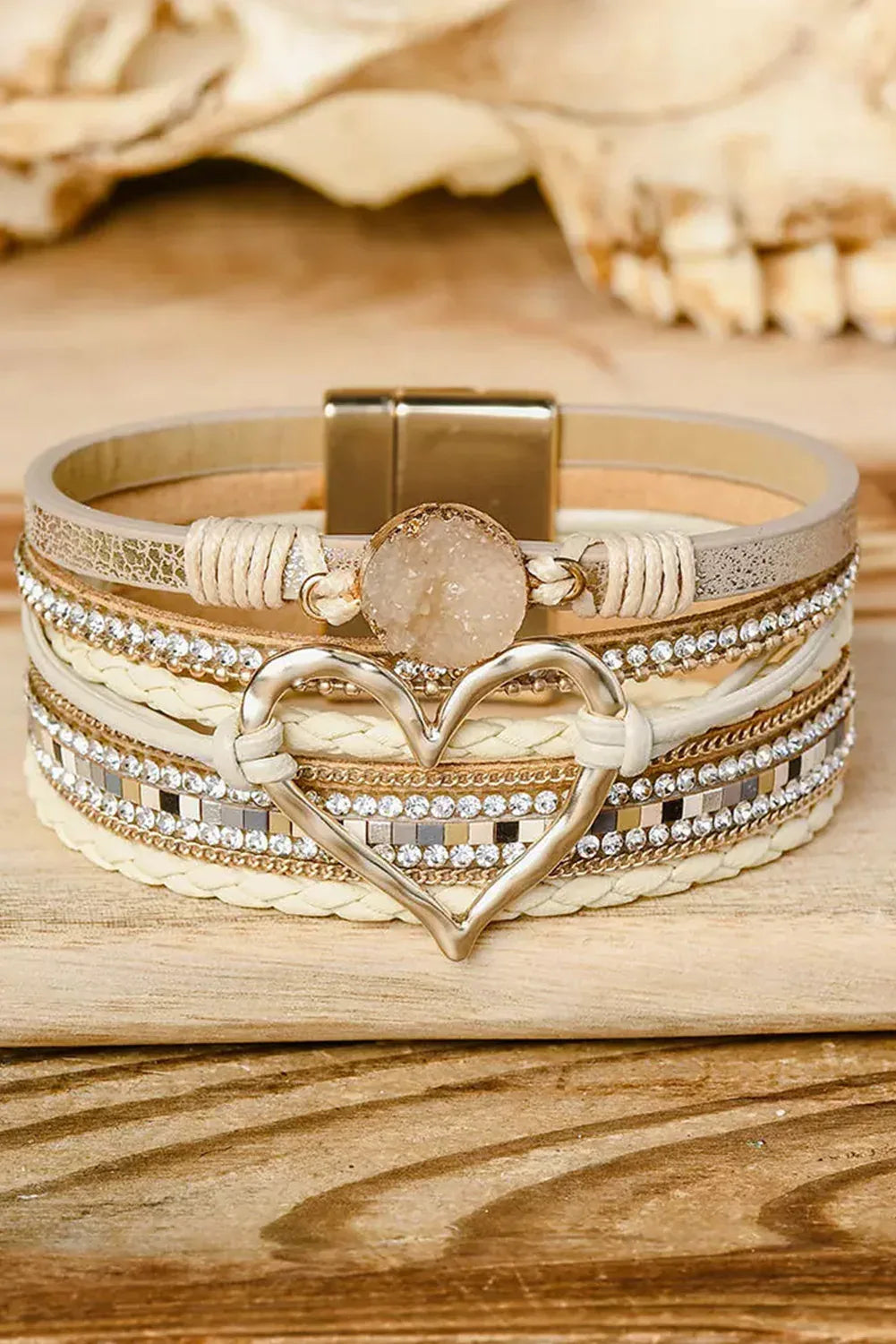 Boho Heart Bracelet - Sparklin' Darlin' Bridesmaids Gifts - Junebug Jewels