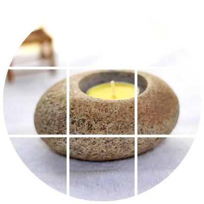 Rock Solid Romance - Natural Stone Candlestick