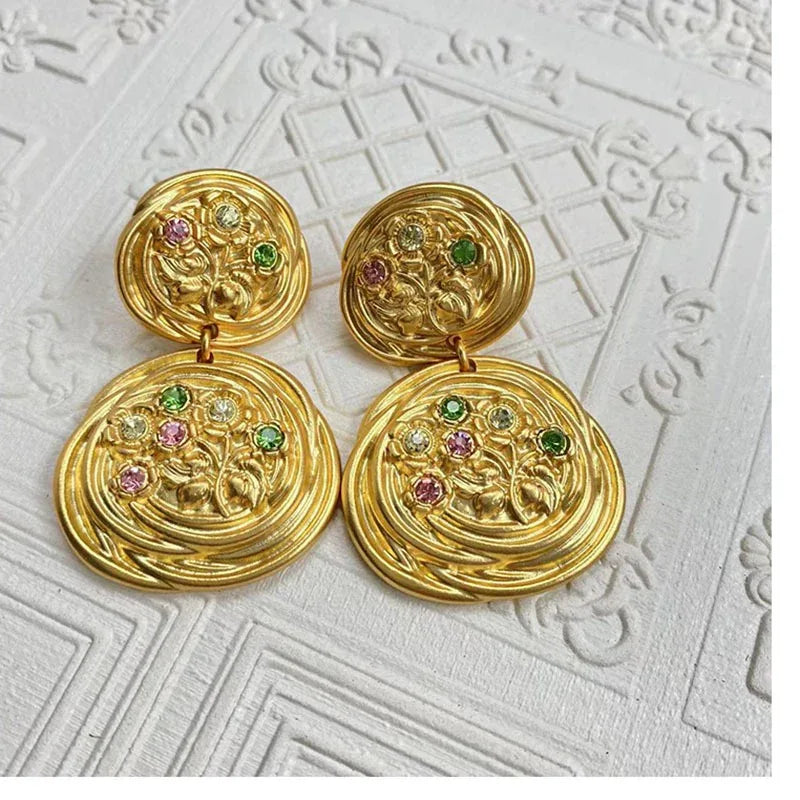 Heirloom Flower Earrings - French Antique Romance - Junebug Jewels