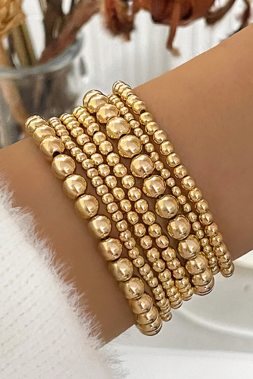 Cowgirl Goddess - 7-Piece Gold Bracelet Stack - Junebug Jewels
