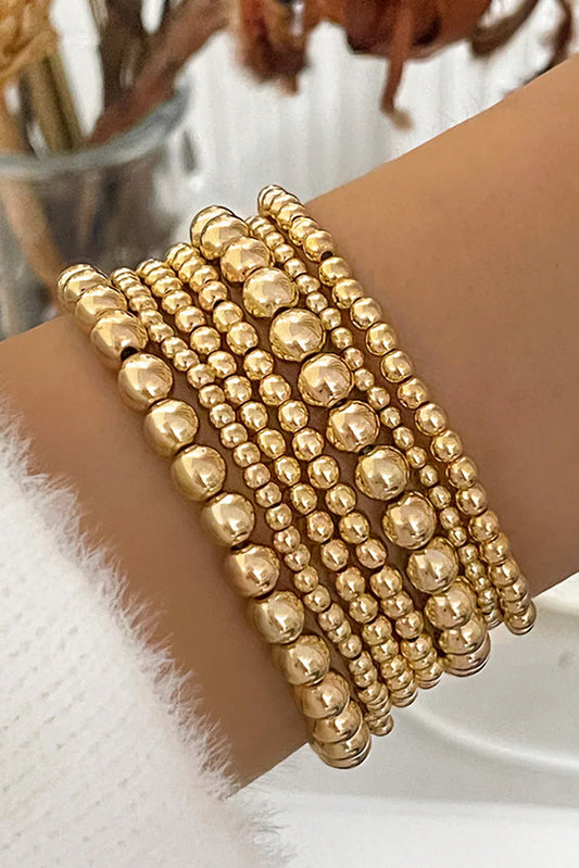 Cowgirl Goddess - 7-Piece Gold Bracelet Stack - Junebug Jewels