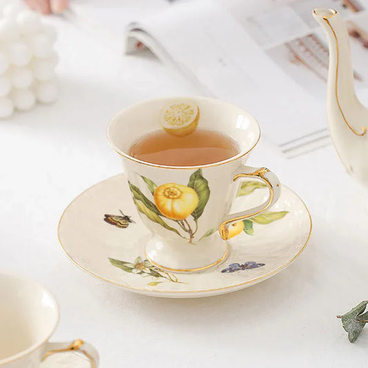 Elegant Tea, Coffee, Dessert, Dinner Set - Sweet as Lemonade - Junebug Jewels