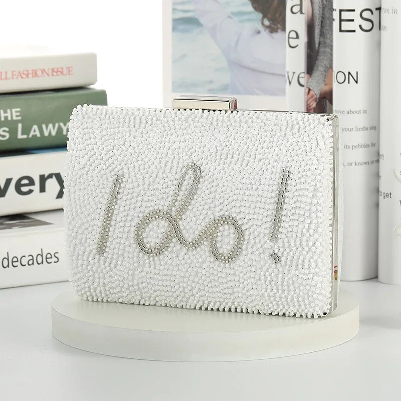 White Clutch - I Do Bag - Junebug Jewels