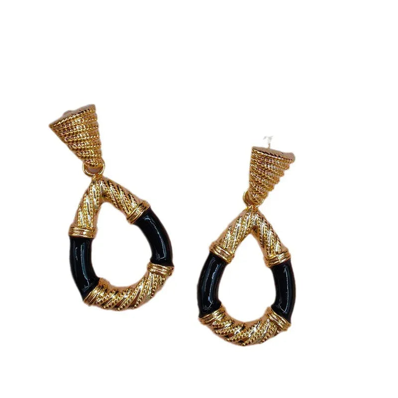 Vintage Teardrop Earrings - Brass & Sass for the Southern Belle - Junebug Jewels