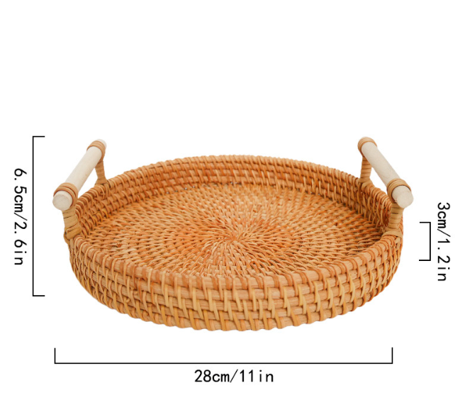 Rattan Serving Tray - Picnic Perfect