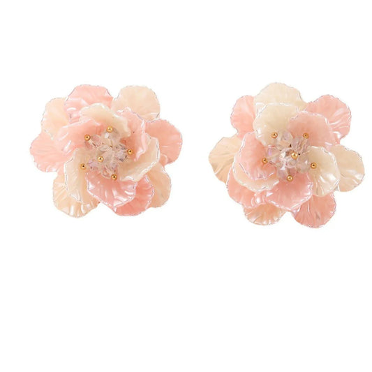 Sweet as a Button Woven Flower Earrings - Vintage Charm - Junebug Jewels