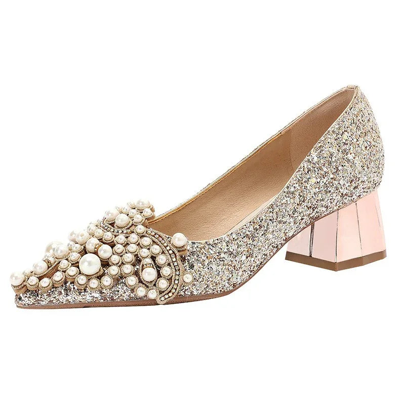 French Wedding Heels - Walkin' Down the Aisle - Junebug Jewels