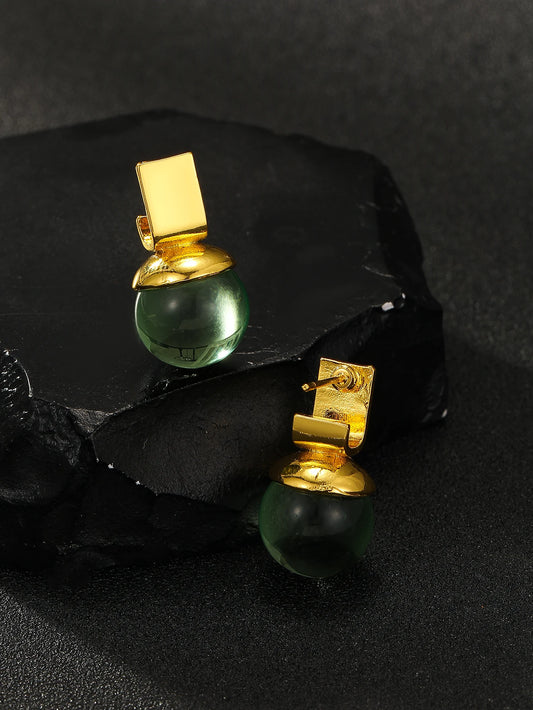 From Grandmama's Jewelry Box - Vintage Green Earrings