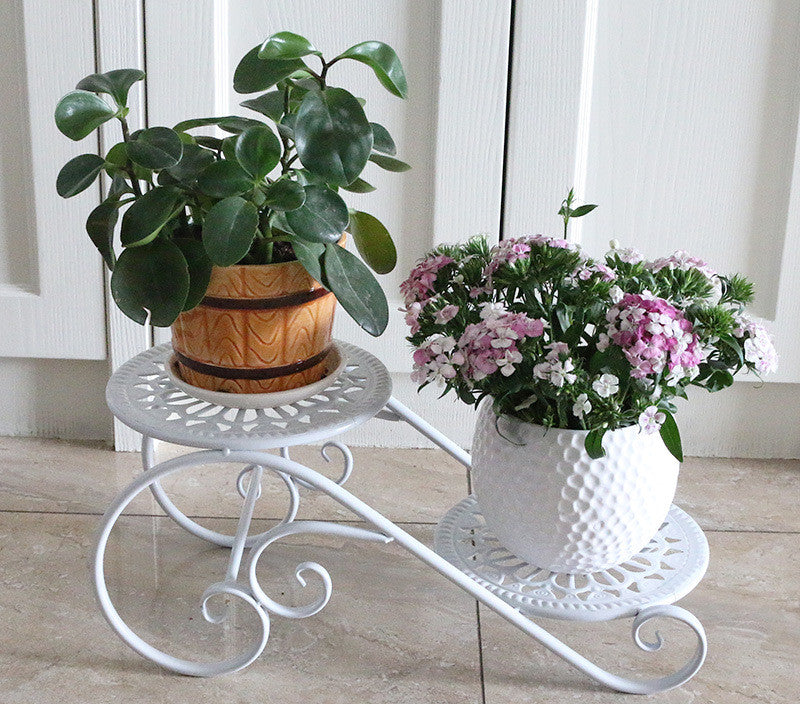 Two-Tier Metal Serving Stand -Tablescape Display for Garden Parties & Weddings