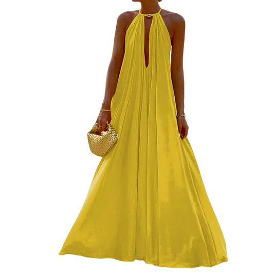 Lemon Blossom Backless Maxi - Junebug Jewels