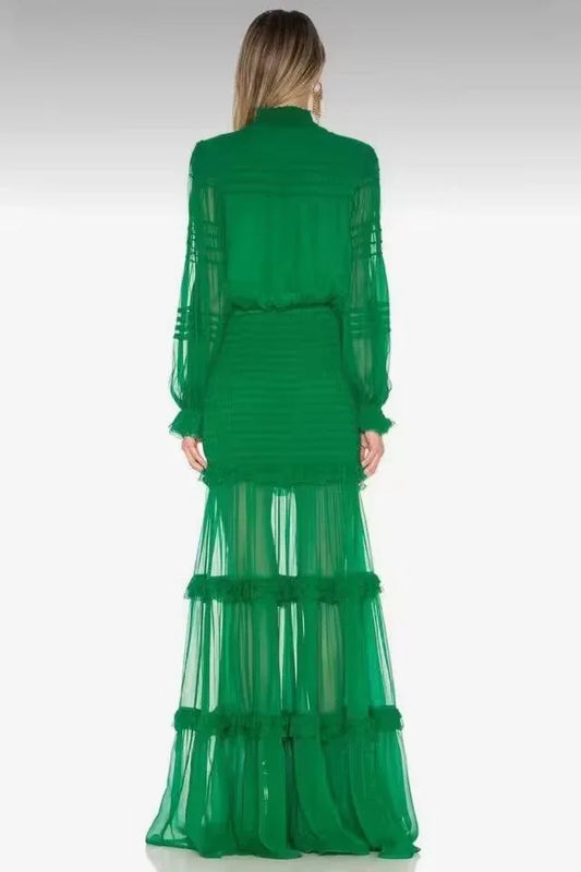 Belle of the Party Ruffle Gown - Junebug Jewels