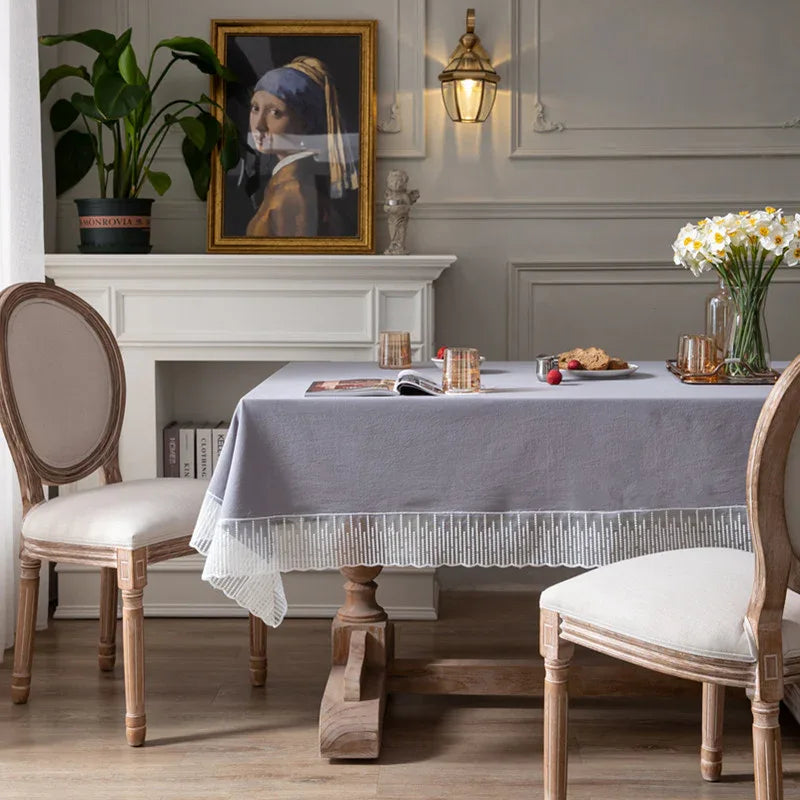 French Lace Tablecloth - Pretty as a Peach - Junebug Jewels