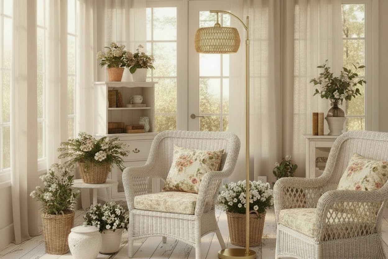 Gold Arc Floor Lamp - Light Up the Party