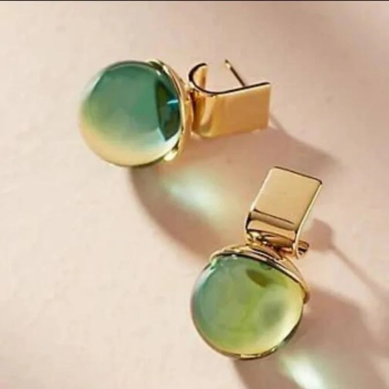 From Grandmama's Jewelry Box - Vintage Green Earrings