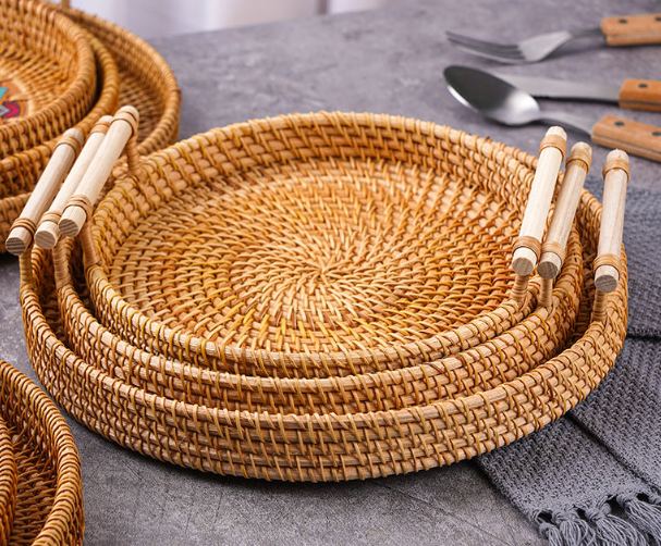 Rattan Serving Tray - Picnic Perfect