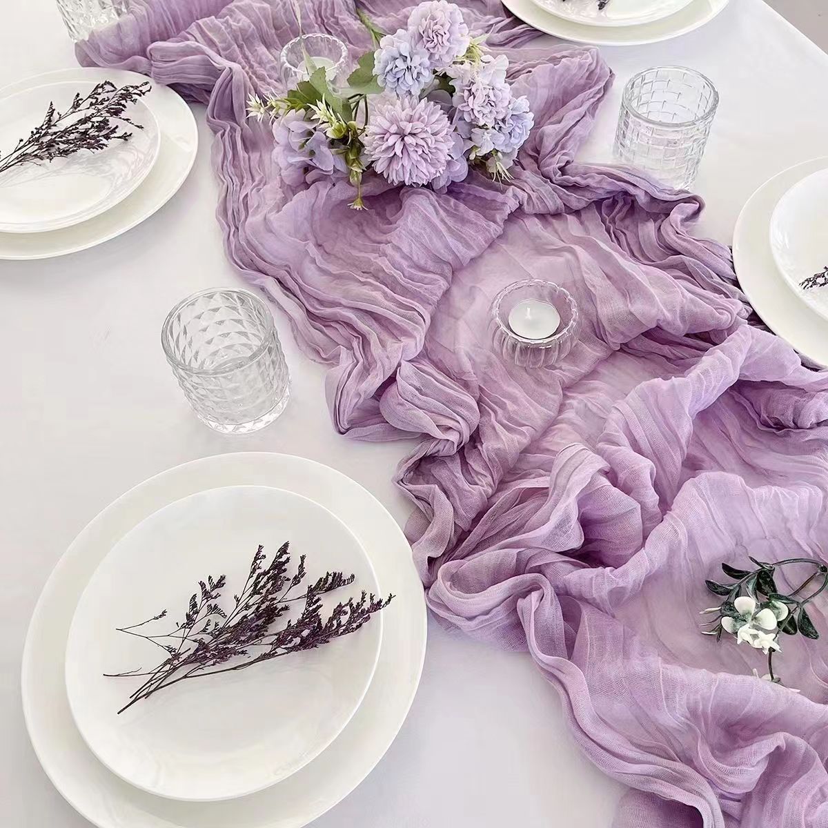 Soft as a Whisper - Voile Table Runner