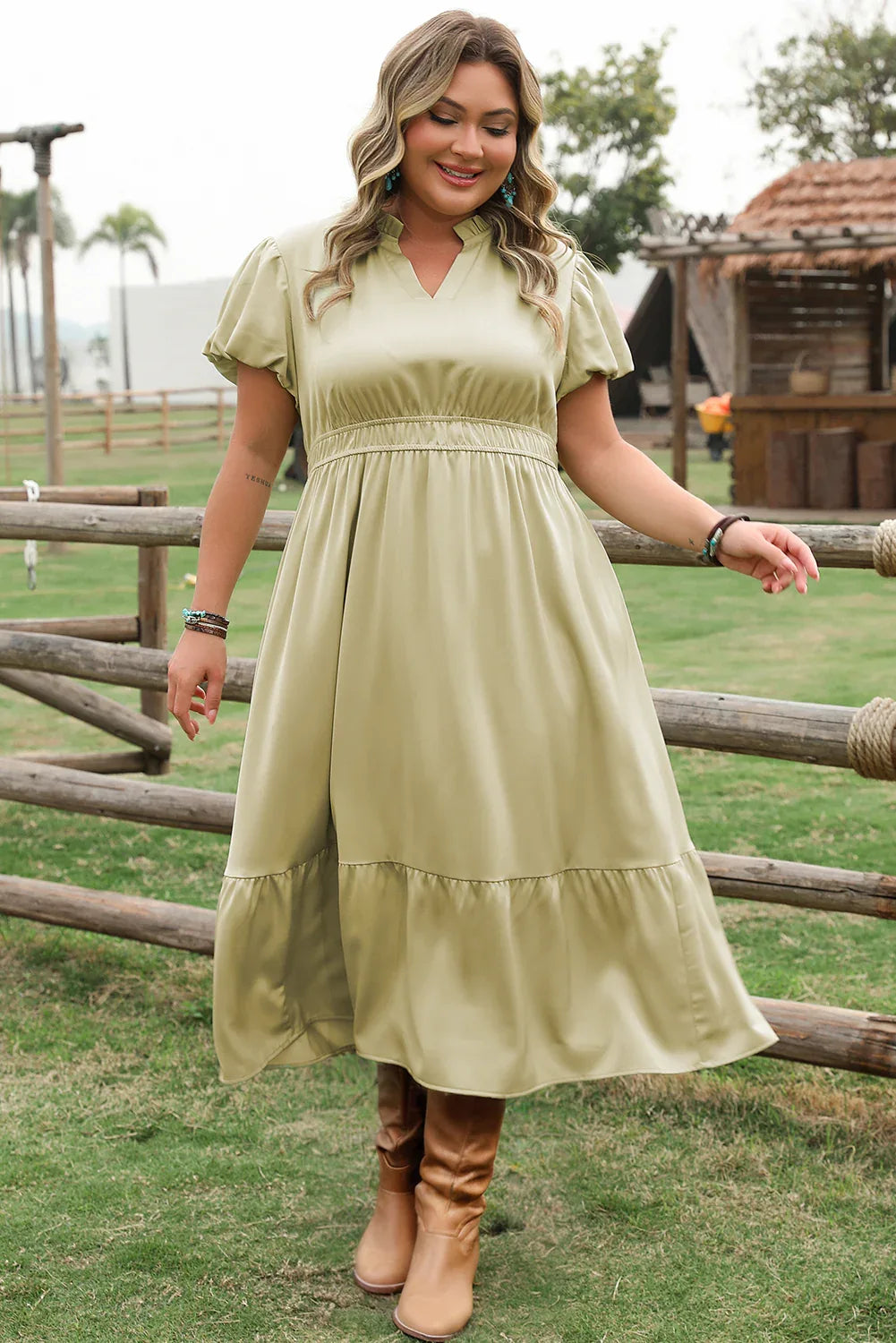 Laurel Green Maxi Dress - Luscious Little Lady - Junebug Jewels