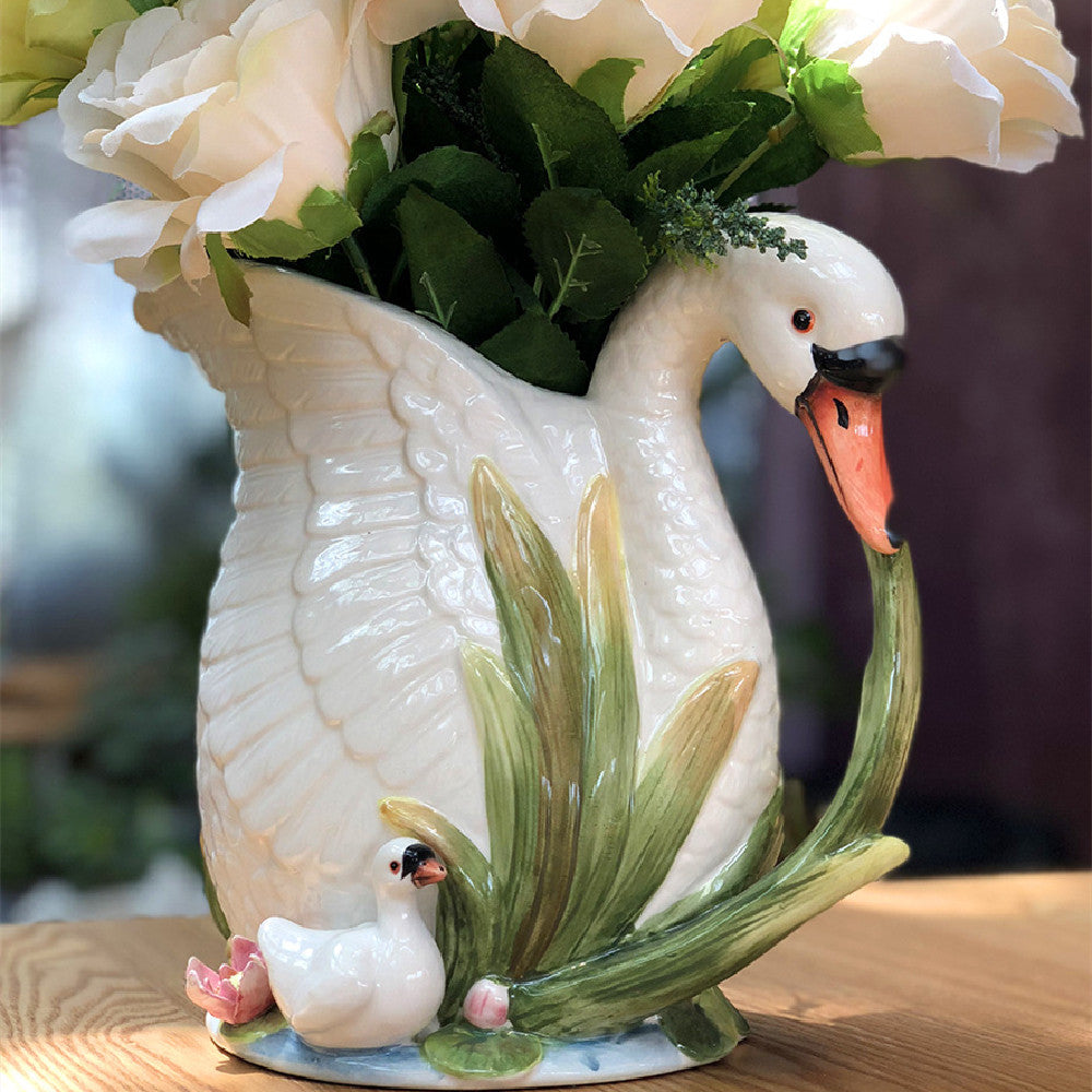 Mother's Love & Swan Songs - Ceramic Vase