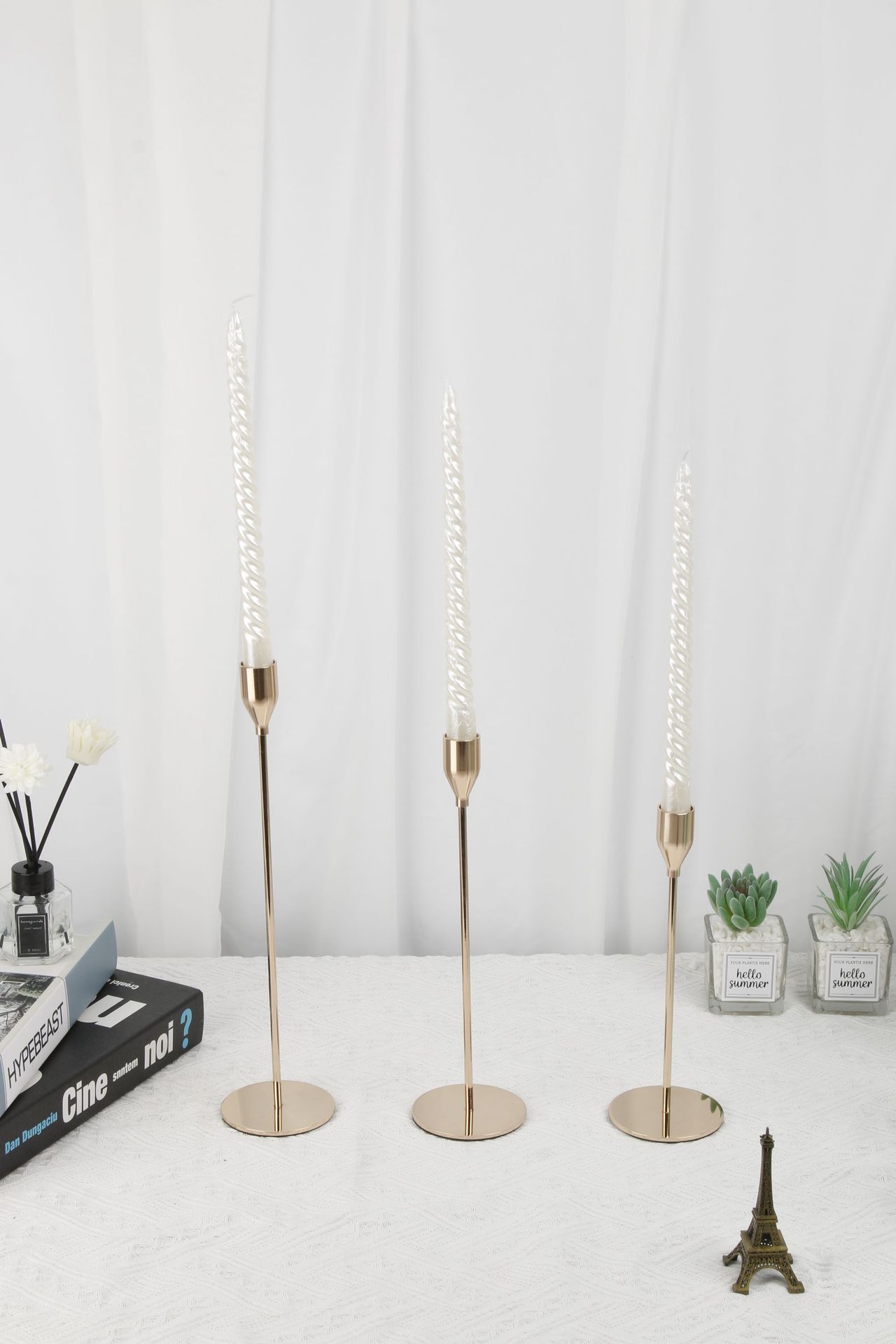 Light the Way Honey - Iron Candlestick Trio