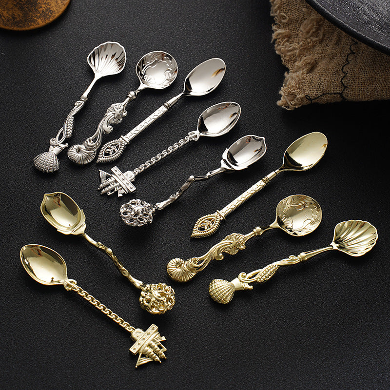 Sweet Sips & Spoonful - Vintage Seaside Dessert Spoon Collection
