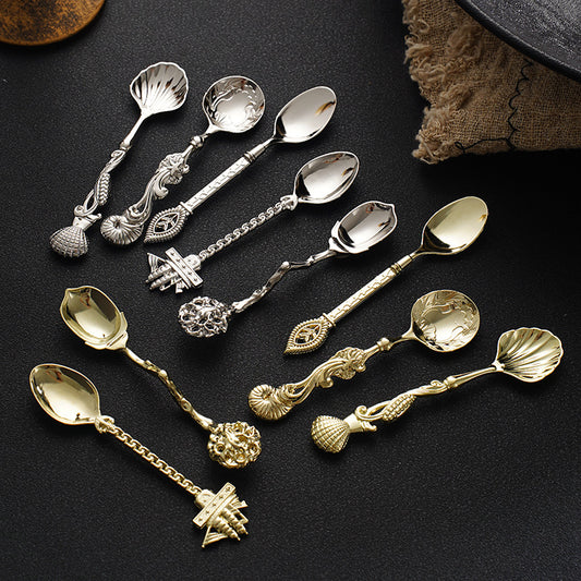 Sweet Sips & Spoonful - Vintage Seaside Dessert Spoon Collection